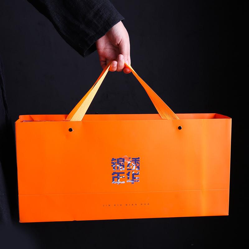 Suet jade porcelain kung fu tea set household light luxury gift box Dehua white porcelain cover bowl teacup business gift