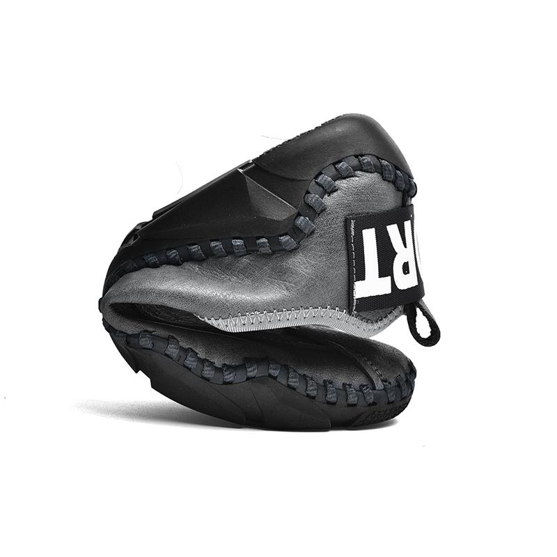 Handmade Leather Shoes Men Loafers Split Leather Casual Men Shoes Comfort Walking Driving Shoes Moccasins Men Flats Shoes