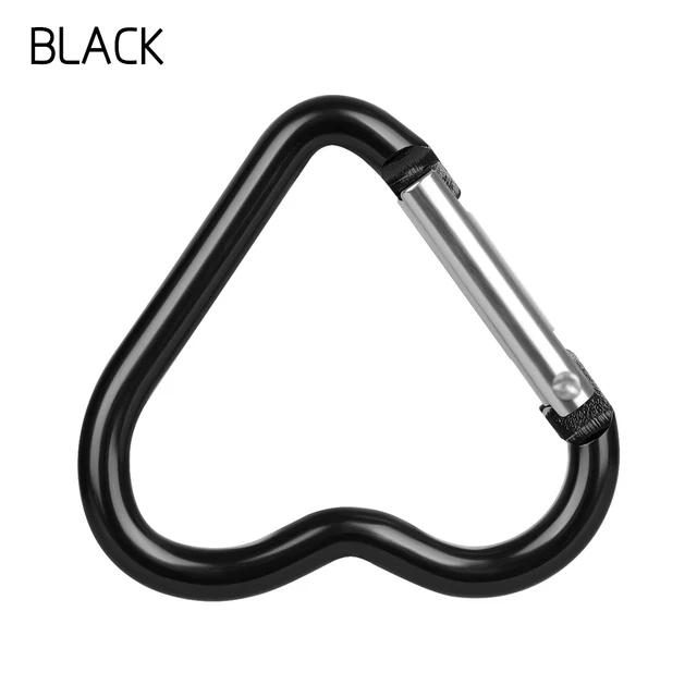 1Pcs Heart-Shaped Mini Metal Carabiner Buckle Hook Clip for Backpack Keychain Outdoor Hiking Climbing Survival Gear