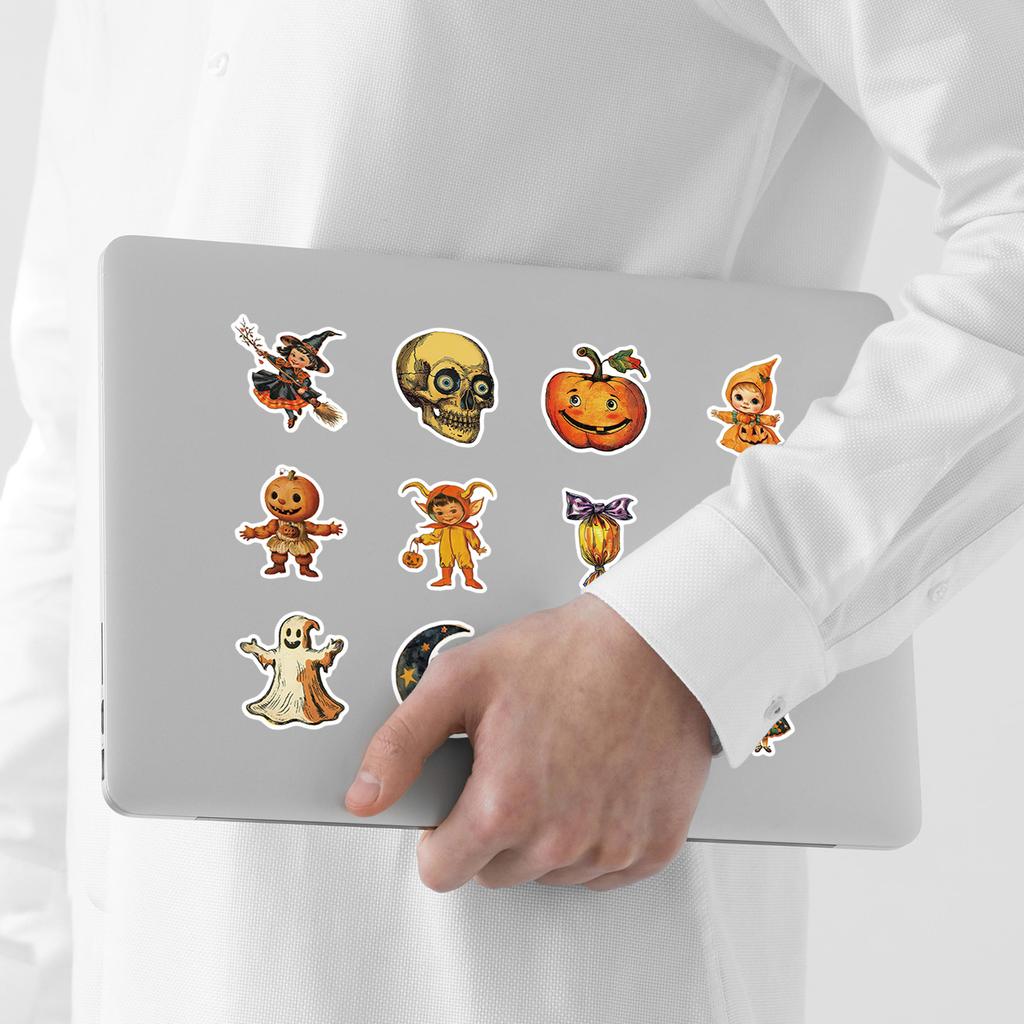 50 Novos Adesivos de Grafite de Halloween Adesivos DIY de Halloween Copo de Água Computador Adesivos Decorativos Impermeáveis