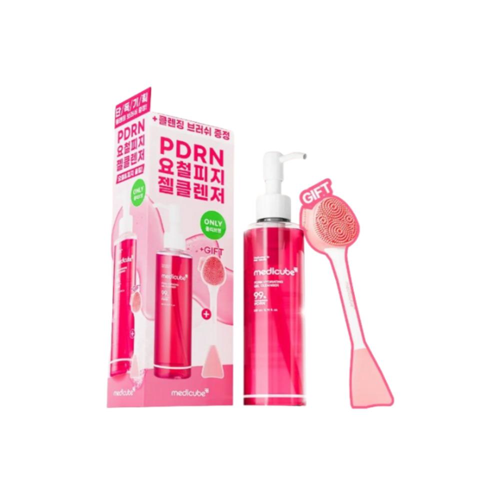 

MEDICUBE PDRN Gel to Foam Cleanser Skin Repair & Deep Pore Cleansing 200ml (+Cleansing Brush Set)
