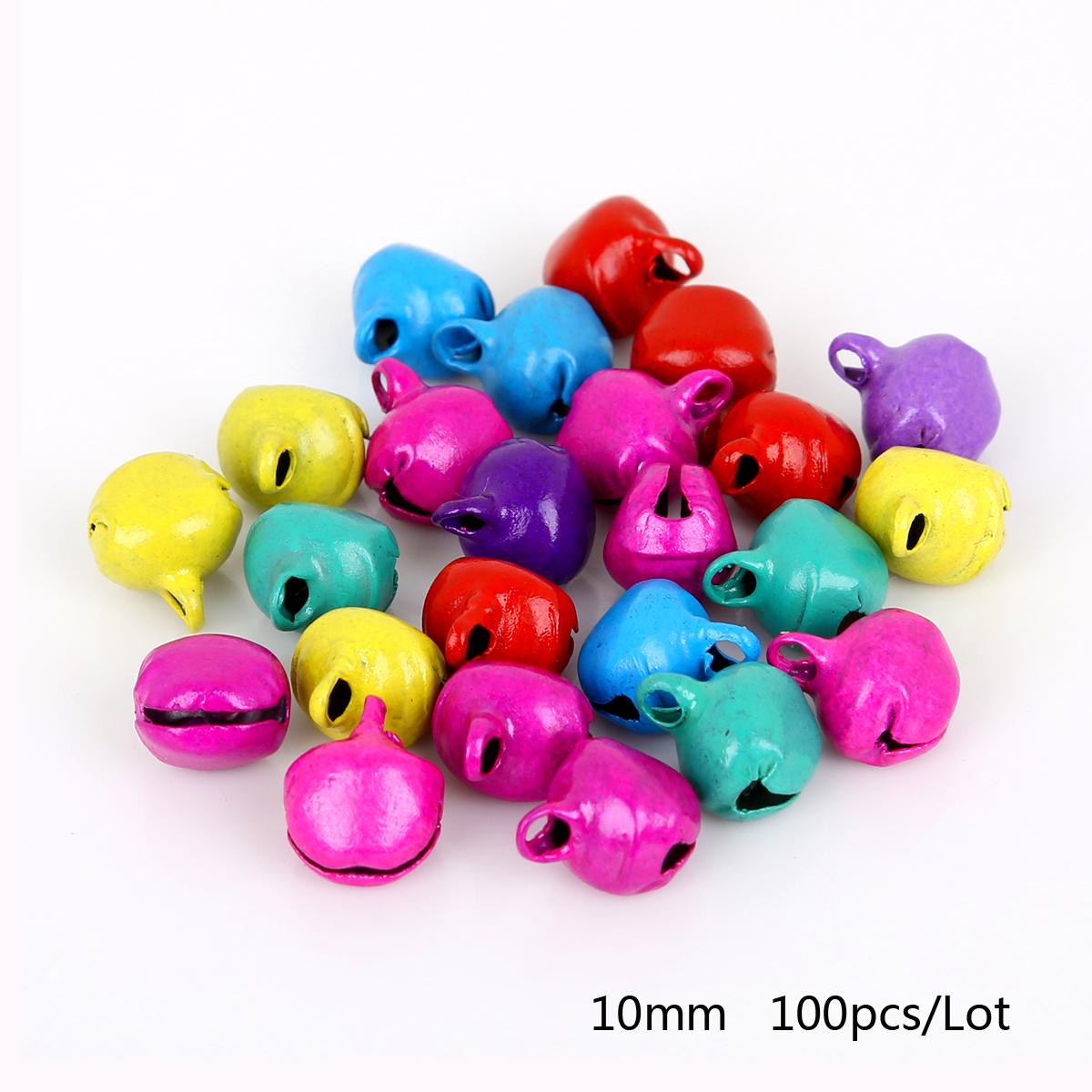 

50-300 шт. железные колокольчики для рождественского подарка DIY аксессуары для поделок 10mm 100pcs разноцветный