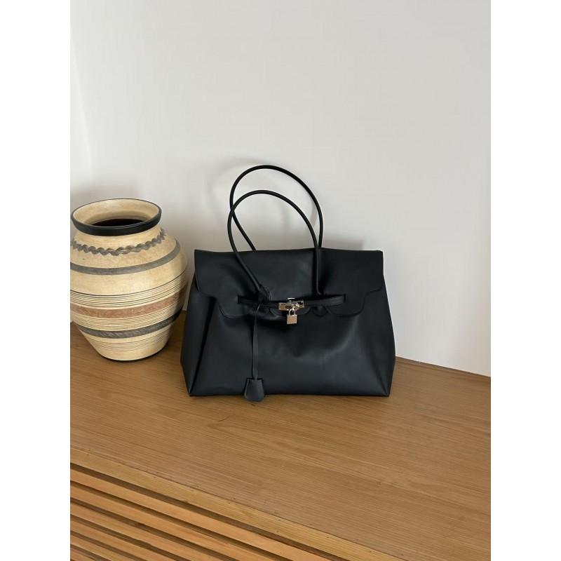 Borsa a Tote Trasparente in Gelatina PVC con Chiusura Borsa a Spalla Grande Capacità per Uso Quotidiano