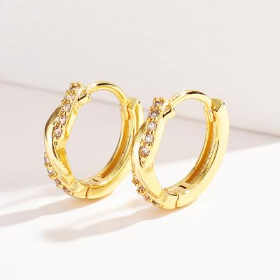 Earrings Twist Niche Design Sense Simple Temperament Personality High-end Ear Buckle Women's Trend
