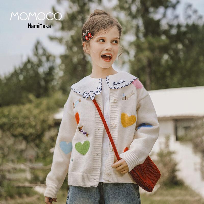 MOMOCO Girl s Heart Knit Cardigan 110