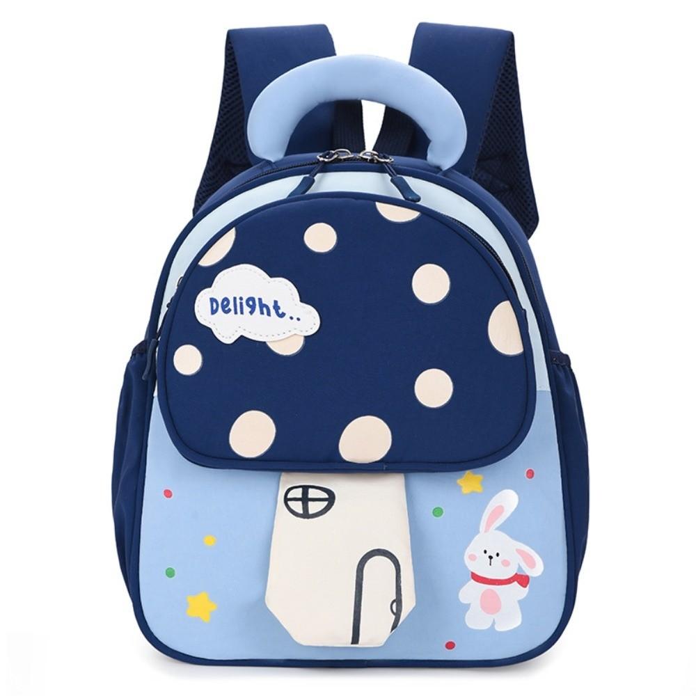Cartoon Design 3D Mushroom Shape Backpack Lightweight Kindergarten Bookbag Preschool Use