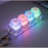 LED Light Cat Paw Keyboard Keychain Portable Stress Relief Fidget Toy Desktop Accessory for Office Decor Anti-Anxiety Small Gift