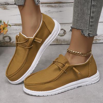 Buty płócienne, Damskie płytkie buty płaskie, Nowe buty jednoczęściowe dla kobiet