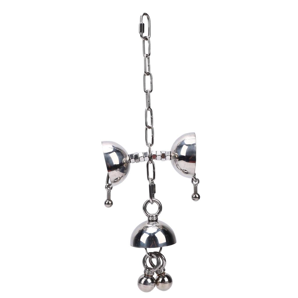   Stainless Steel   Interactive Bird Toy Puzzle for Large  s Cage Hanging Chew Toy  