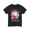 Kawaii Cat Shirt, I Just Really Love Ramen Shirt, Cats Lovers T-shirt