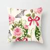 Car Living Room Sofa Cushion Cover Luxury Home Decoration Pillow Cover Rose Flower Print Pattern Cushion Cover