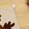 Dining Chair Cover Xmas Chair Cover Embroid Elk Chair Back Covers  Christmas Decorative