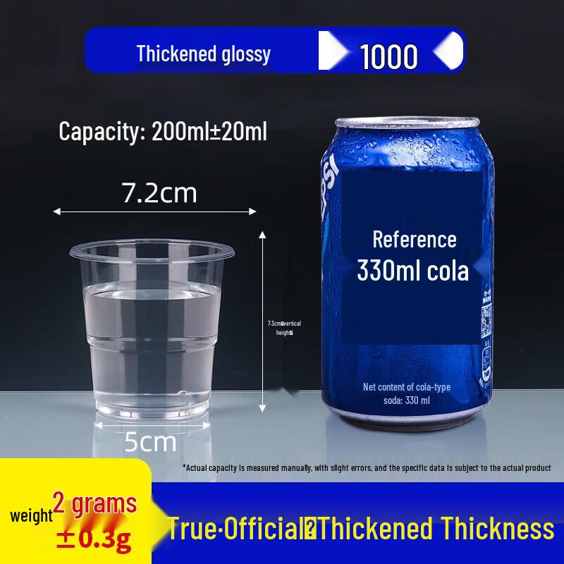 Baisenjie 150ml Einweg-Plastikbecher