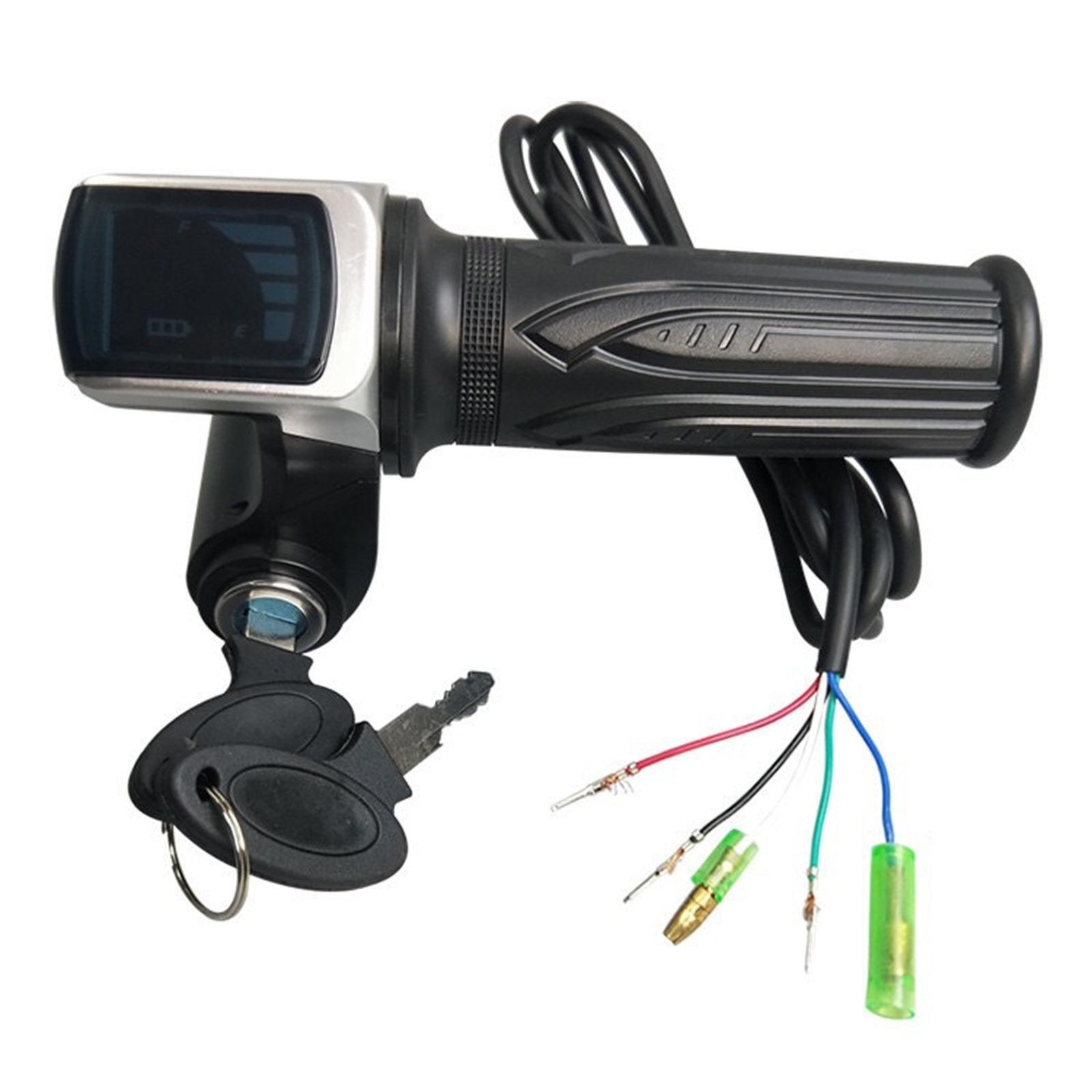 

Ручка газа для электровелосипеда, половина ручки, ручка акселератора с поворотом, удобная ручка газа для поездок на работу и отдыха B