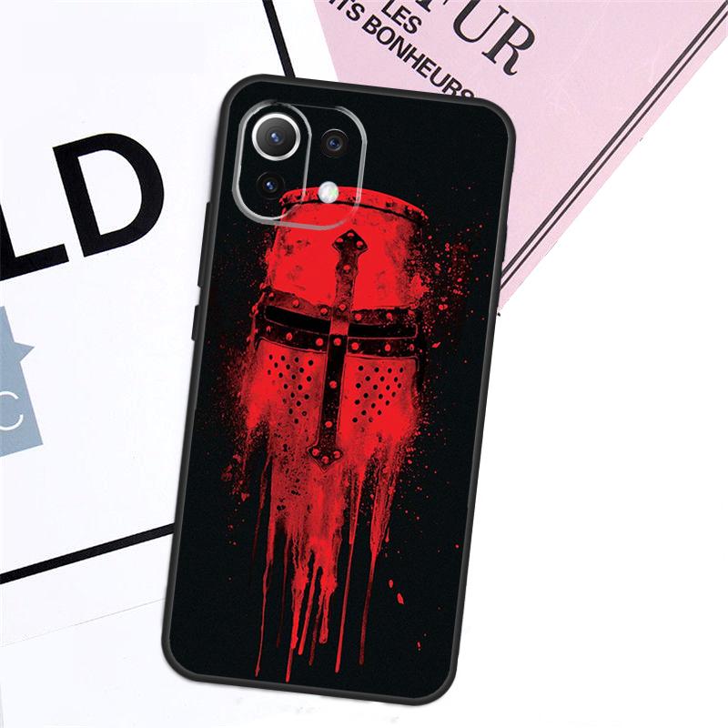 Knights Templar Case For Xiaomi 17 Pro Max 14 15 Ultra 13T 14T 15T Pro POCO F8 F7 F5 F6 X5 X6 X7 Pro Cover