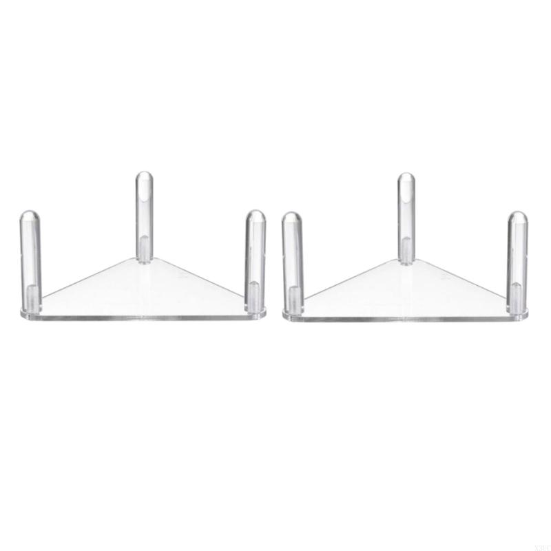 

2 Clear Football Holder Stands Easy Assembly Sports Display Stand Multifunctional Use in Living Room Bedroom or Store X3UC чистый