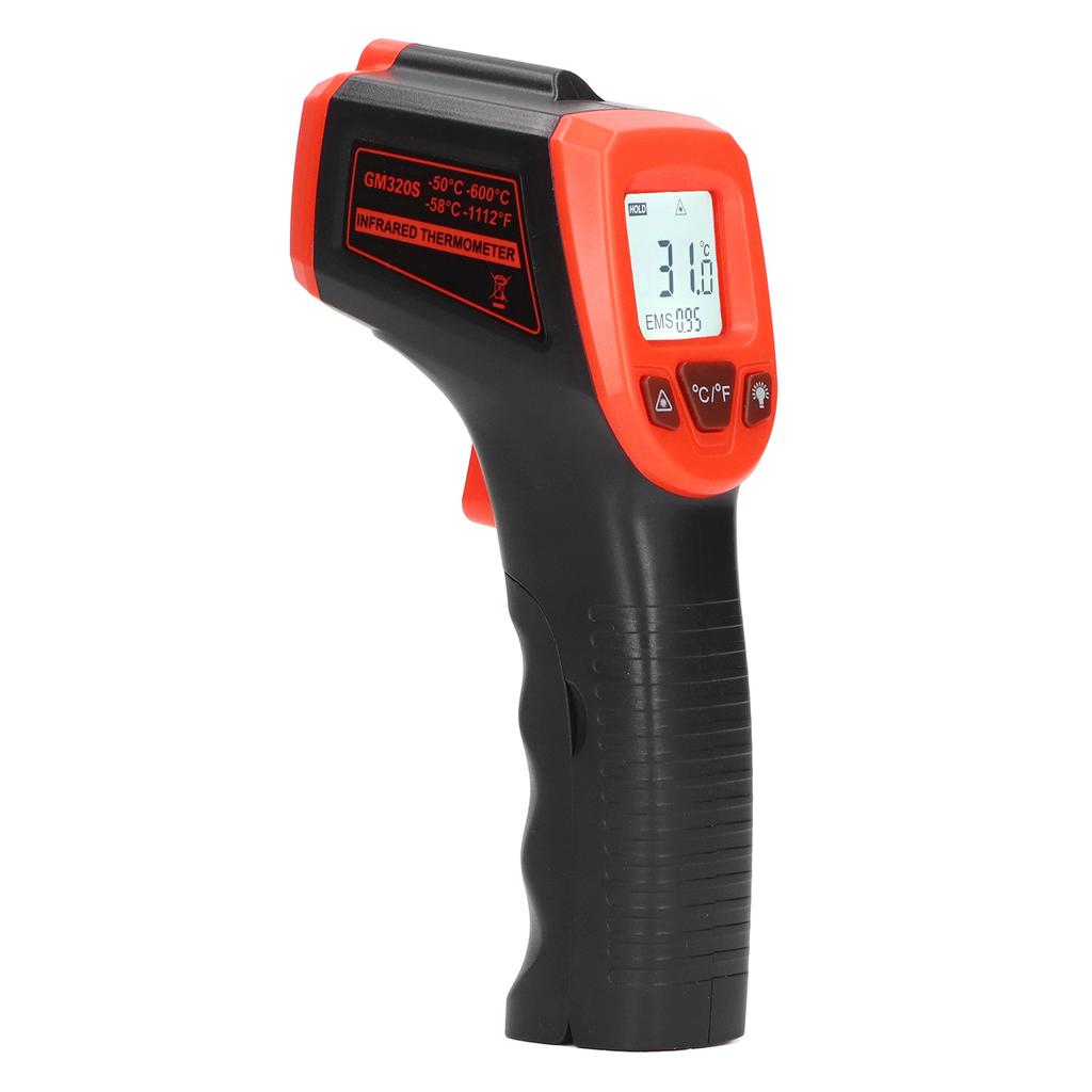 Temperature Measuring Gun Handheld Non Contact Infrared ABS Housing Digital Temperature Gun for Industrial Red