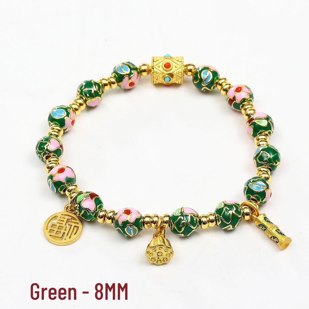Cloisonné Bracelet - Valentine's Day & Birthday DIY Gift, Ethnic Style Jewelry