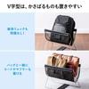 Sanwa Direct Folding Bag Stand, 5kg Weight Capacity, Mesh, Black, 200-CB020BK