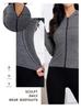 Women's Slim Fit Hooded Zip-Up Long-Sleeve Yoga Jacket