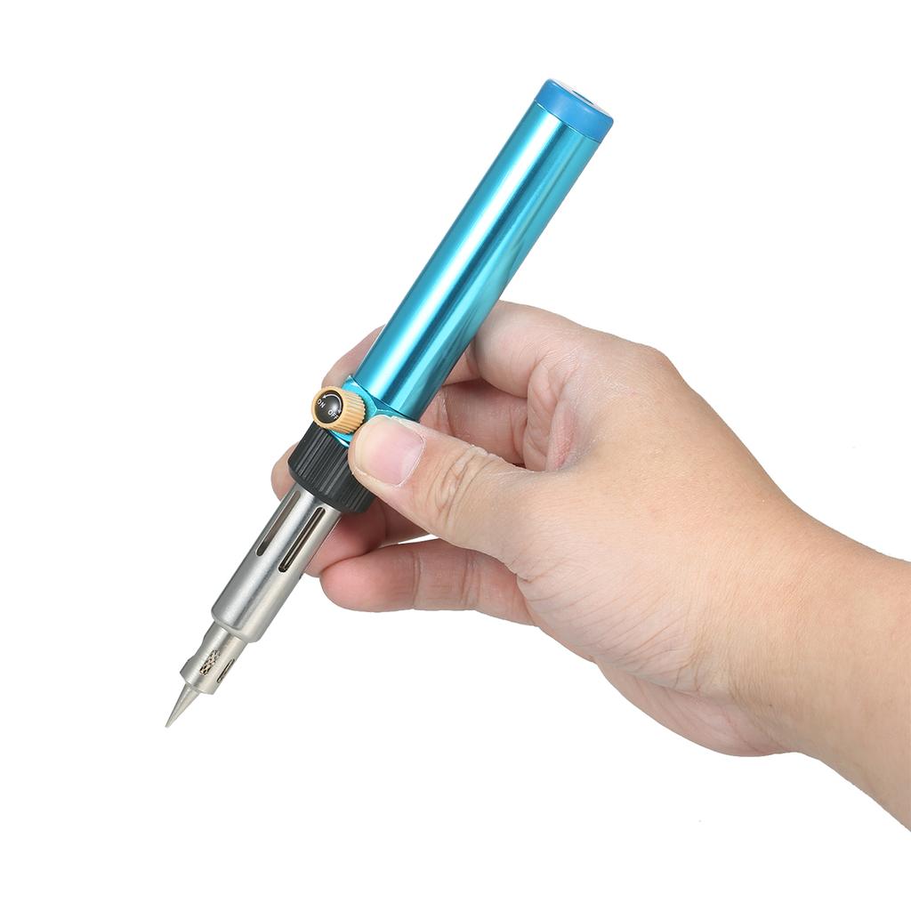 Portable Gas Soldering Iron Butane Soldering Iron Welding Torch Tool with Adjustable Flame 2370 Fahrenheit  High Temp