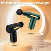 Portable Fascial Massage Gun Electric Percussion Pistol Massager Body Relaxation With LED Touch Screen 4Replaceable Head