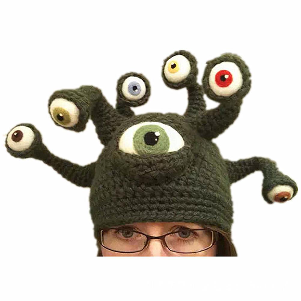 Cthulhu Mythos Monster Hut Winter Strickmützen Lustige Beanie für Damen Herren Geschenk für Weihnachten Geburtstag Valentinstag