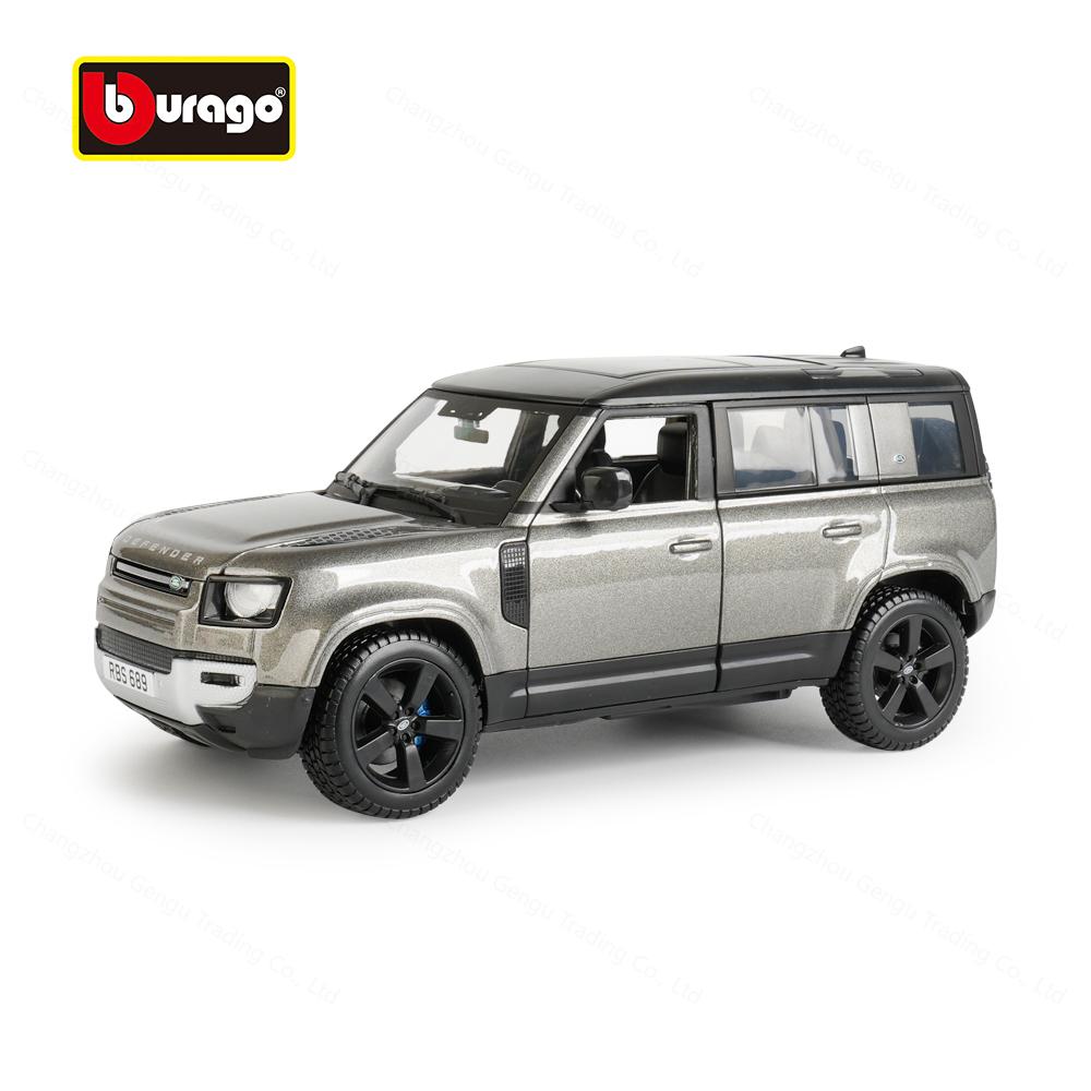 Bburago 1:24 2022 Land Rover Defender 110 Die Dasting Alloy Car Model Art Deco Collection Toy Gift Factory Authorization