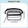 Clear Fanny Pack Waist Bag Crossbody Purse for Festival Concerts Hiking Travel