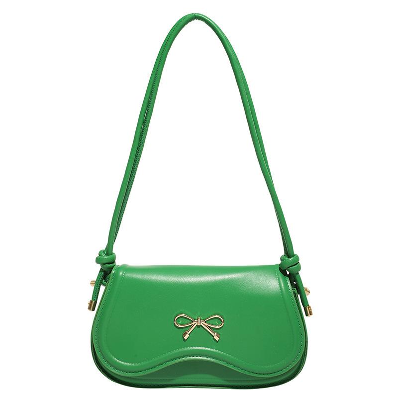 Trend Early Spring Fashion Solid Color Design Foreign Style Korean Version Bow Casual 2025 New Crossbody Portable Small Square Bag