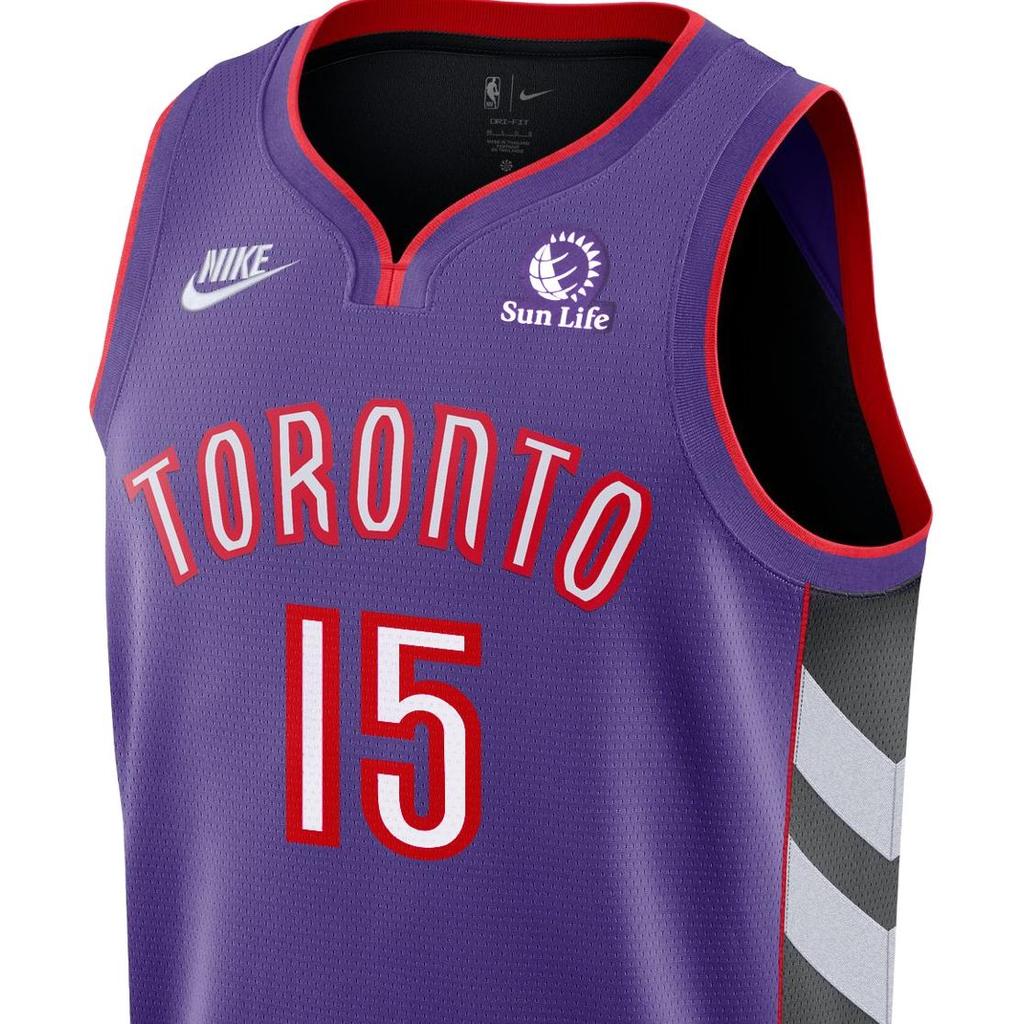 Nike X NBA Toronto Raptors Dri-Fit Swingman HWC Vince Carter Fashion Comfortable Versatile Sleeveless Basketball Jersey Unisex Jersey FQ4688-504