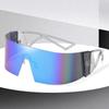 Non-polarized Rimless High Definition One-Piece Frame All-inclusive Sunglasses Men Women Windproof Outdoor Sports Protection Eyeglasses