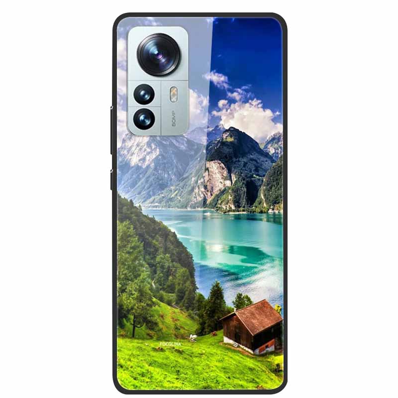 For Redmi Note 12S Case Tempered Glass Hard Back Cover for Xiaomi Redmi Note 12 Note12 Pro 4G 5G Phone Cases Note12S 12 S 12Pro