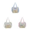 Student Shoulder Bag With Zipper Closure And Polyester Lining For Casual School Outings