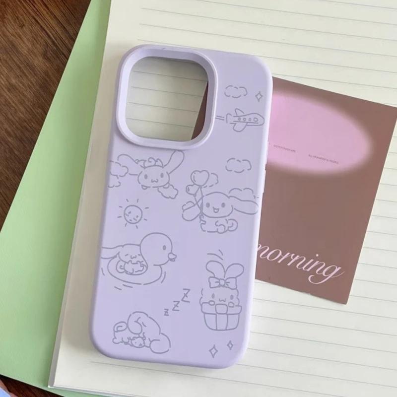Swimming for Apple for IPhone17/16pro Mobile Phone Case 14 Glutinous Rice 13 Liquid 12 Large Holes 11 Soft