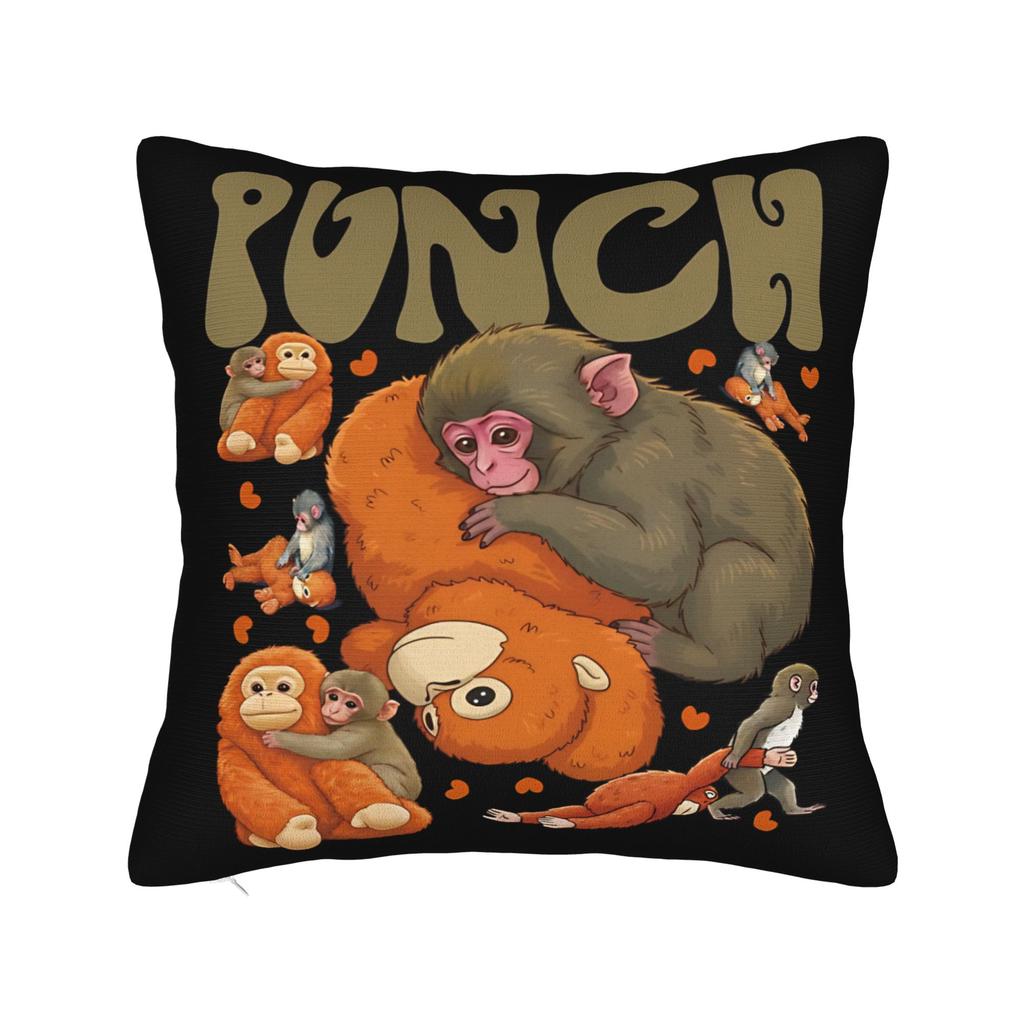 Punch Monkey Pillow Case  Cute Funny Pillow Cover Soft Pillowcases For Sofa Bedroom Home Decor