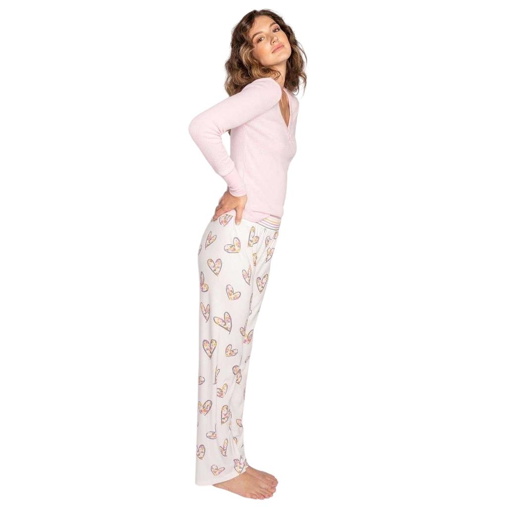 PJ Salvage Womens/Ladies Hearts & Flowers Lounge Pants