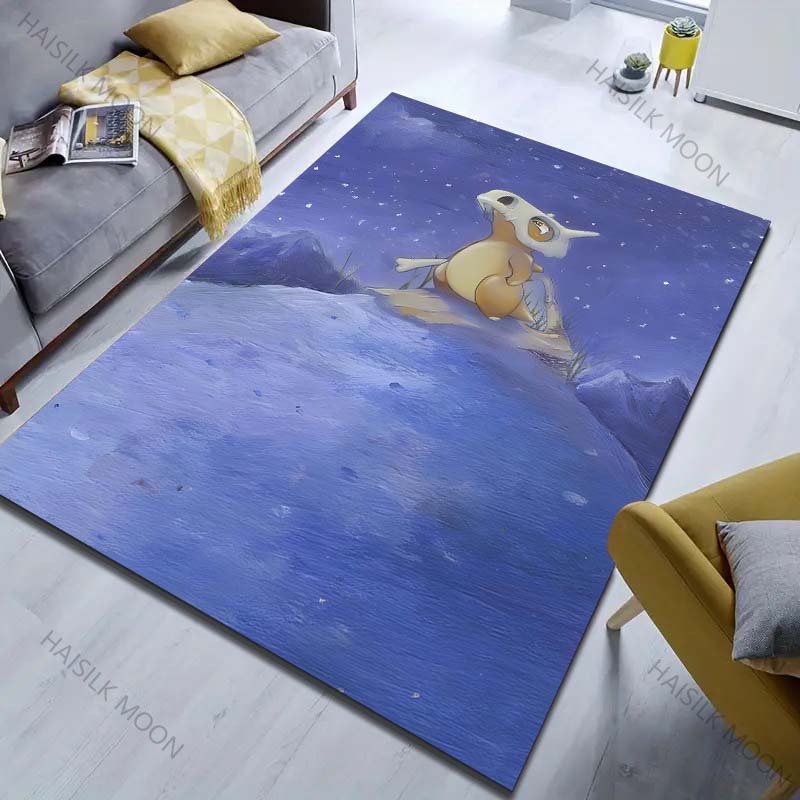 

P-Pokemon Cubone Cartoon Printed Carpet Living Room Bedroom Bedside Floor Mat Balcony Garden Large Area Decor Rug Holiday Gifts 40x60cm