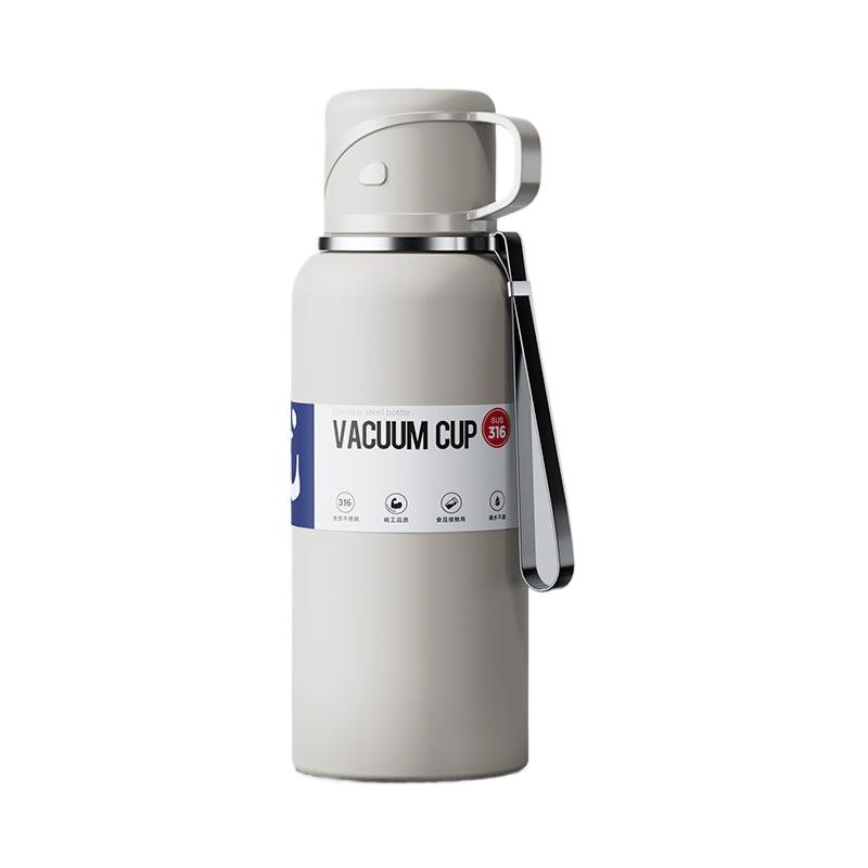 2L Large Capacity Stainless Steel Vacuum Flasks Hot Cold Drink Insulated Water Bottles Outdoor Portable Tea Separation Thermoses