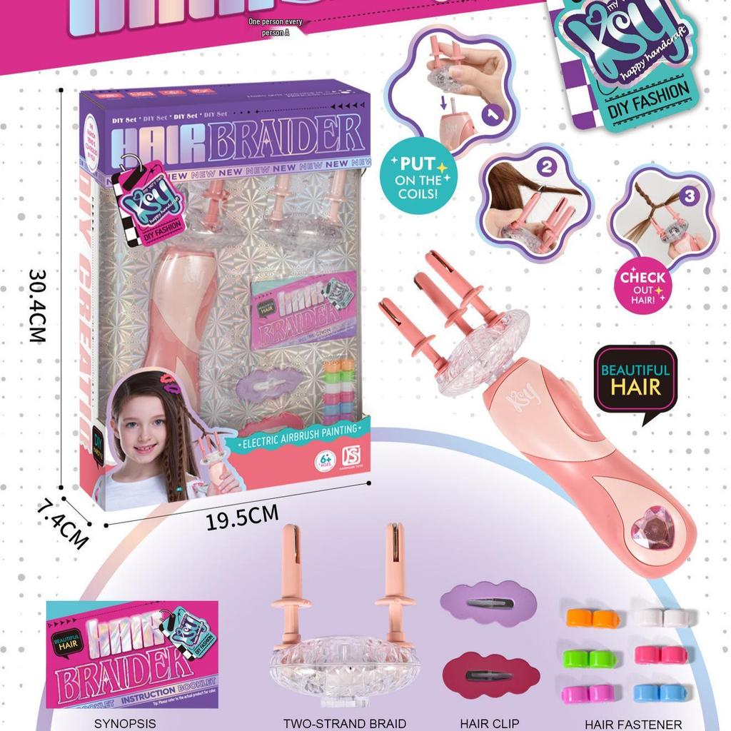 Electric Magic Hair Braider: Three-Strand Braider for Dreadlocks & Children's Hairstyles