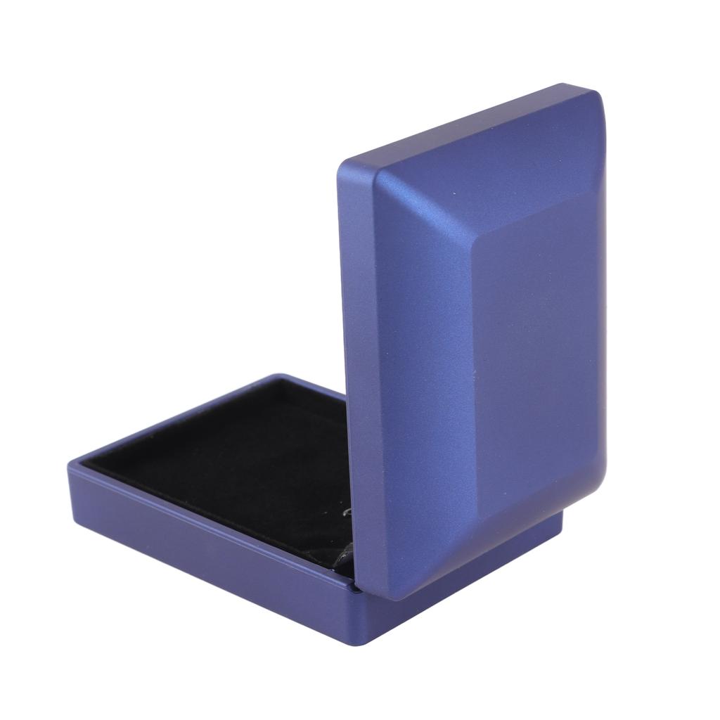 Wedding Ring Box Container Jewelry Pendant Holder Storage Case LED Light (Blue for Pendant)