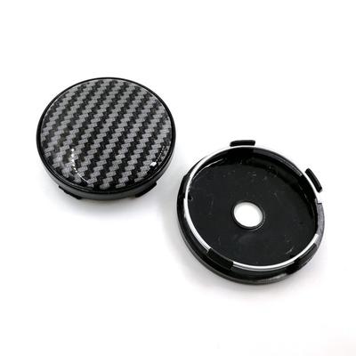 Μαύρο Άνθρακα 57mm 58mm Κεντρικά Καπάκια Κέντρου Πλήμνης Τροχού Αυτοκινήτου Αυτόματο Κάλυμμα Προστασίας από Σκόνη Ζάντας Έμβλημα