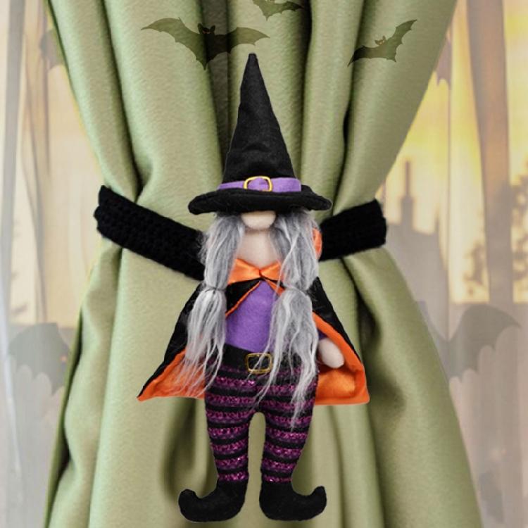 Halloween Party Dekorationen Hexen Frösche Vorhanghalter Schnelle Installation Polyestermaterialien Sicher für Familiengebrauch Kinderfreundlich Feiertagsaccessoires