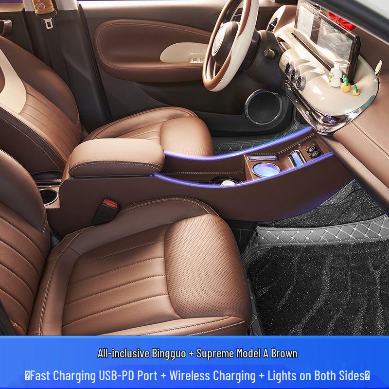 Armrest Storage Box for Wuling Bingo Electric Vehicle Interior Modification