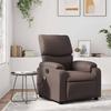 Vidaxl Reclining Massage Chair, Brown, Upholstered with Faux Leather