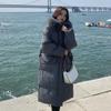 2021 Winter Long Puffer Jacket Women Casual Design Korean Fashion Clothing Fur Coats Long Sleeve Outdoor Coats Hooded Parkas