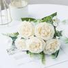 5-Head Artificial Peony Flower DIY Table Decoration Simulation Flowers Bouquet Arrangement Fake Peony Silk Flower