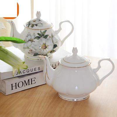 Evropský kávovar Bone China Kancelář Konvice Konvice na odpolední čaj Čajová sada Velká čajová konvice s keramickým filtrem