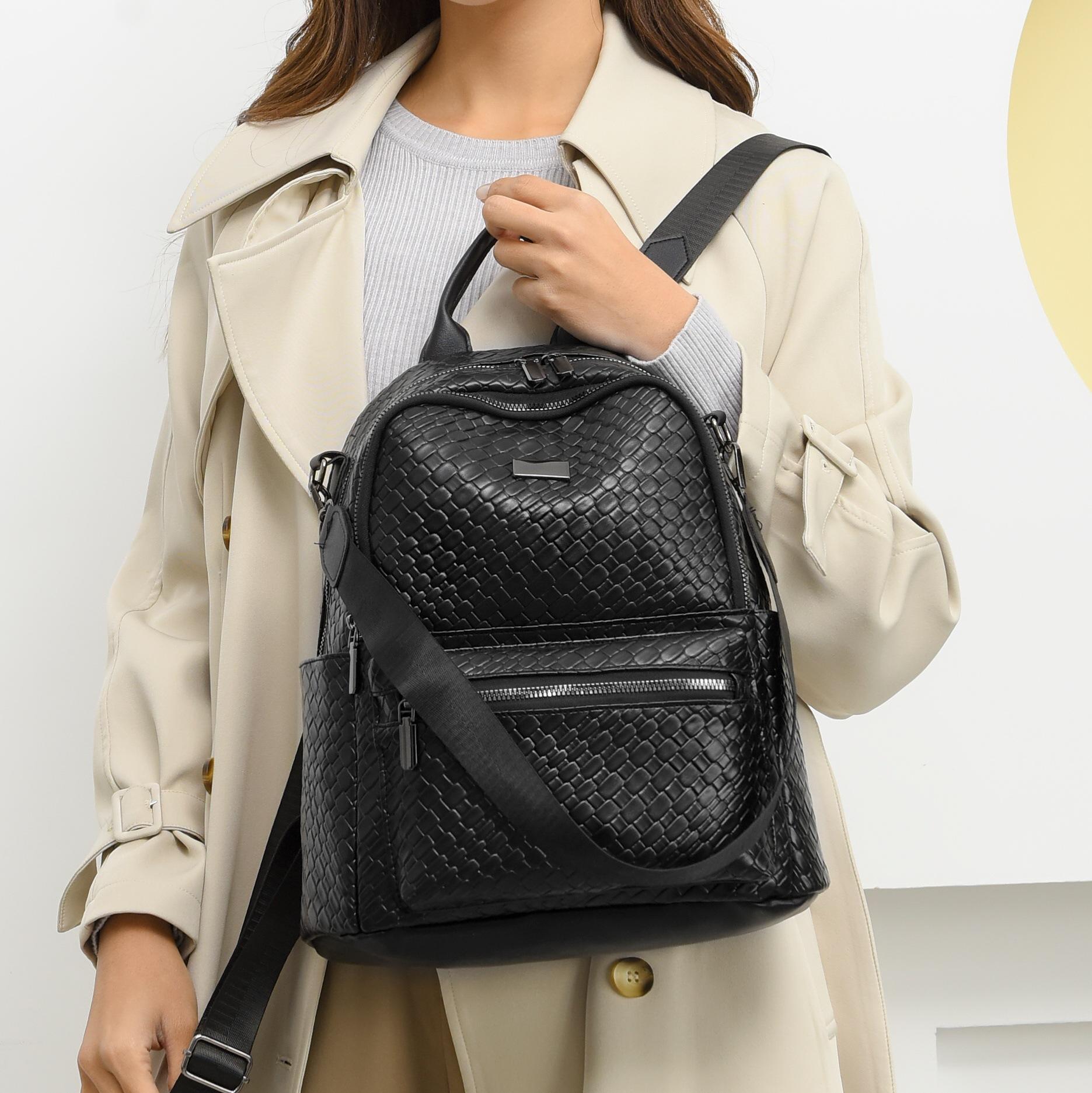 

Рюкзак женский, маленькая школьная сумка, дорожная сумка, женский рюкзак из мягкой кожи чёрный