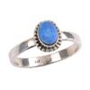 Natural Australian Opal Gemstone 925 Solid Sterling Silver Jewelry Ring S.9 t5l37